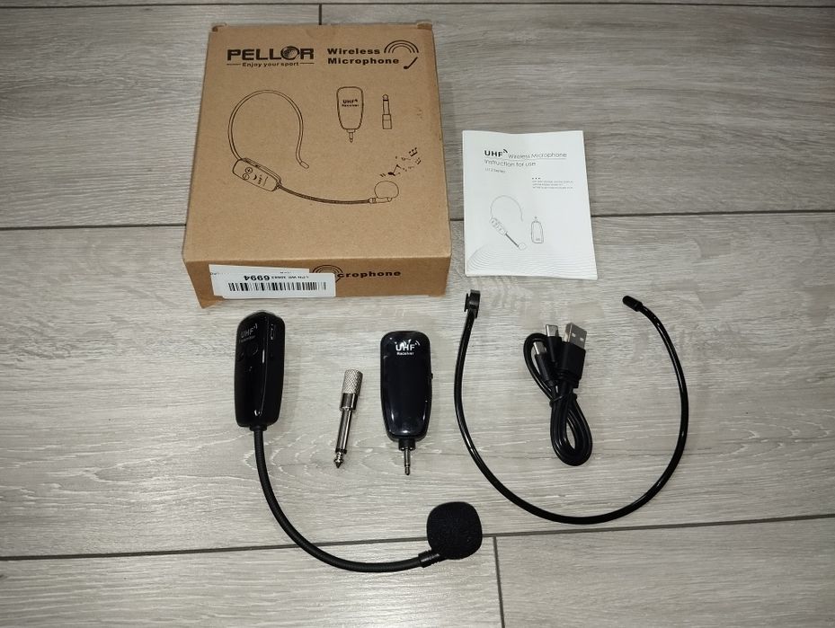 Bezprzewodowy mikrofon nagłowny