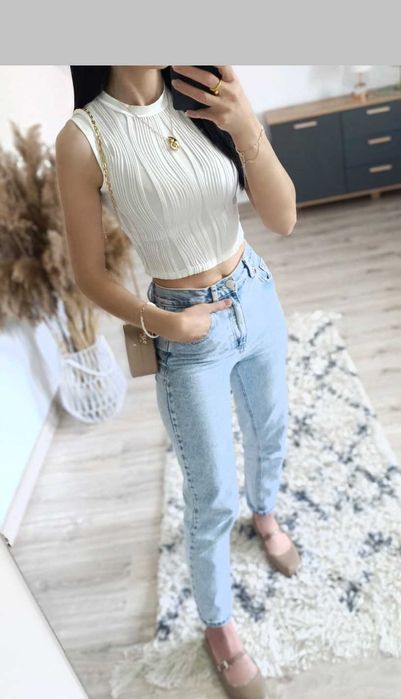 NOWY top crop top rozmiar 36 S
