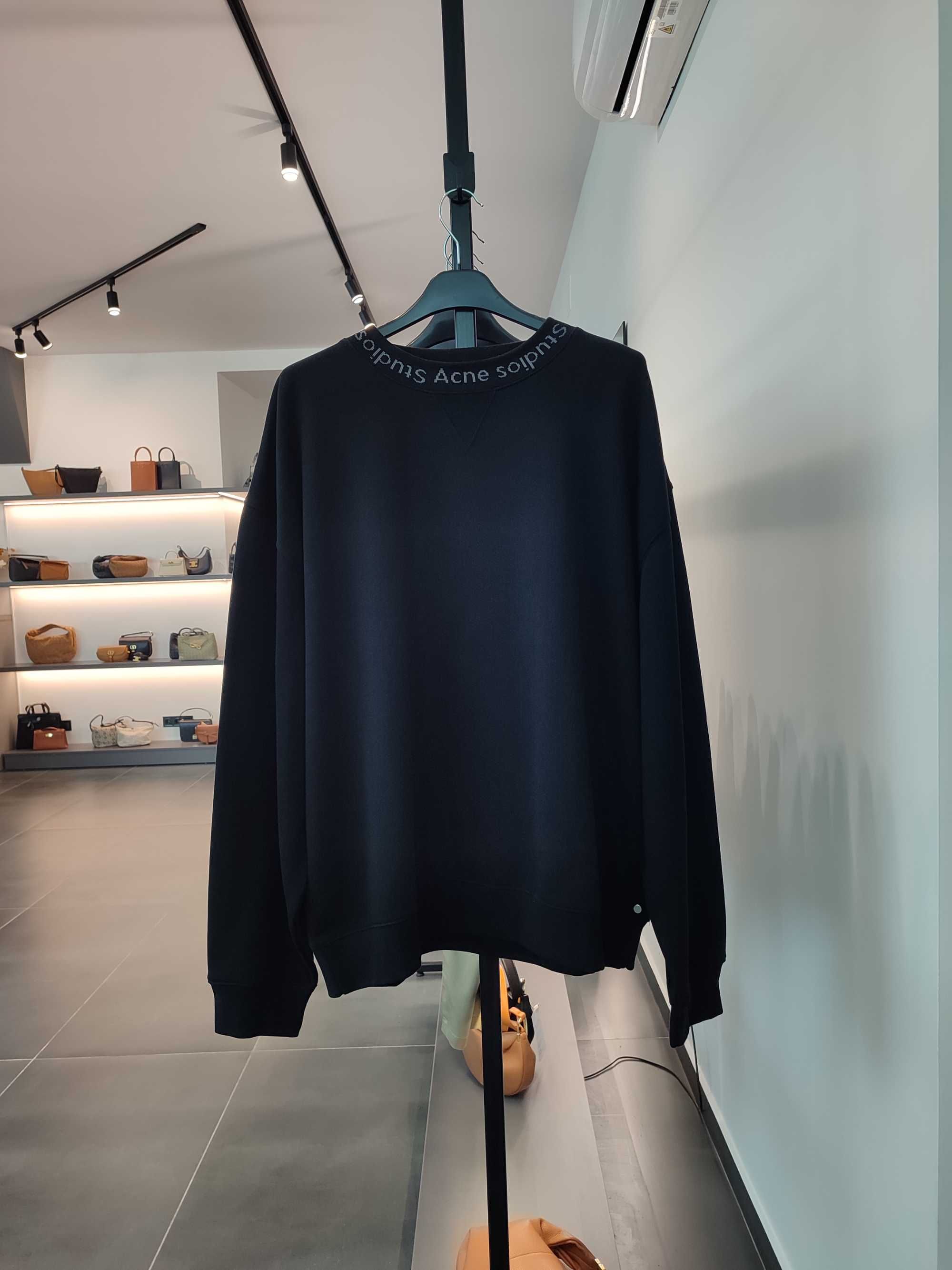 Світшот Acne Studios Flogho Crew Sweat Black