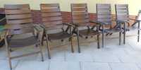 Drewniane fotele ogrodowe leżak krzesło fotel wypoczynek meble leżanka