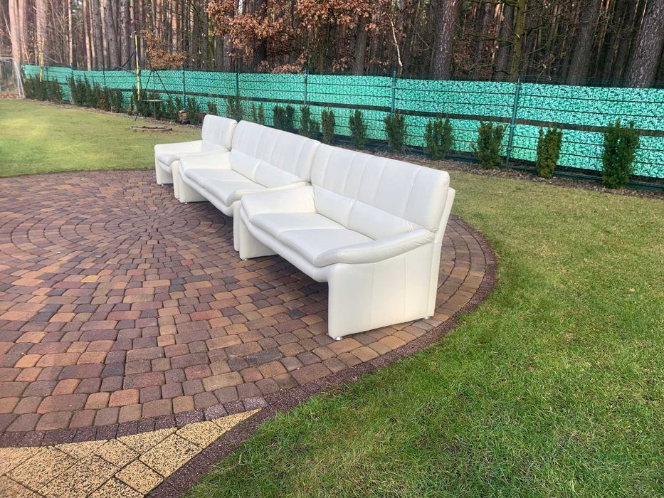 Laauser niemiecki komplet wypoczynkowy skóra naturalna