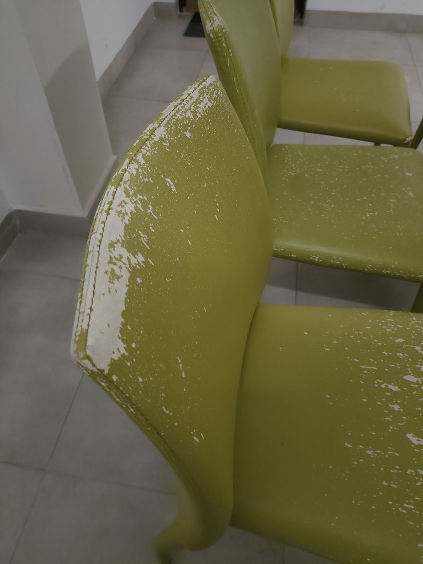 Krzesła 6szt, zielone