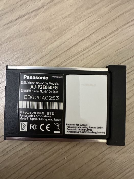 Карта памʼяті P2 60 ГБ серії F Panasonic AJ-P2E060FG