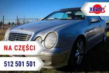 Mercedes CLK W208 1999 2.0i 111945 Cabrio (MASKA, ZDERZAK, LAMPA, BŁOTNIK, DRZWI, SZYBA, FOTEL)