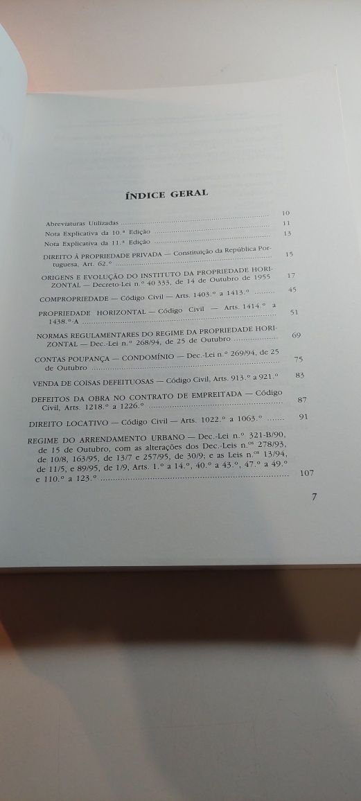Manual da Legislação sobre Propriedade Horizontal (11ª edição)