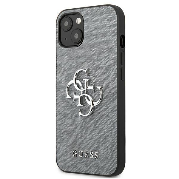 Etui Guess Saffiano dla iPhone 13 Mini, Szary/Grey