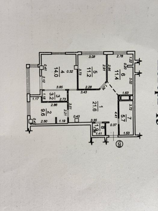 3-комнатная квартира с видом на море в 40 Жемчужине (Кадор), 82 м²
