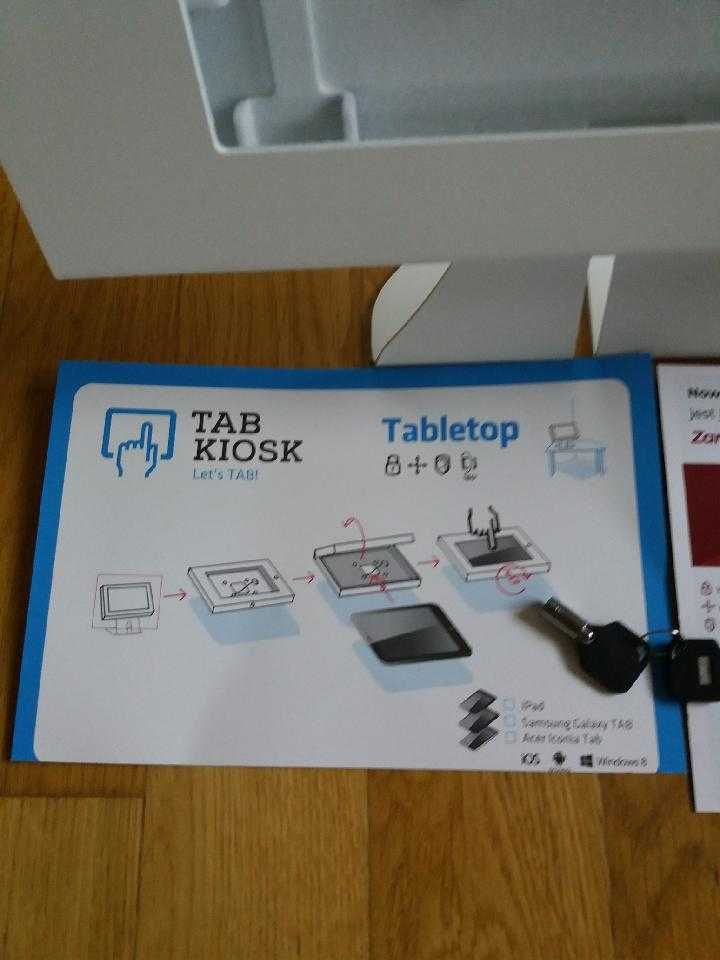 stojak pod tablet tabkiosk stand biały nowy do Samsunga TabA10.1