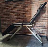 Fotel łóżko kosmetyczne fizjoterapeutyczne  manualne czarne