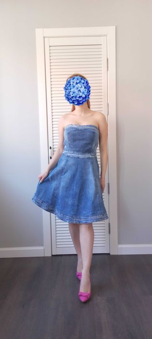 Джинсовий сарафан сукня плаття