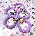 zestaw 5 sztuk gumek do włosów Kuromi Sanrio Kawaii Hello Kitty