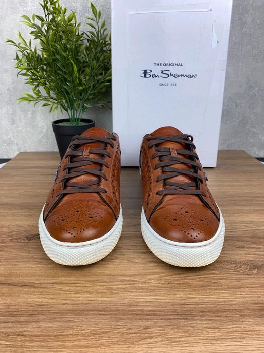Buty męskie Ben Sherman Tony r. 43 - eleganckie brązowe sneakersy