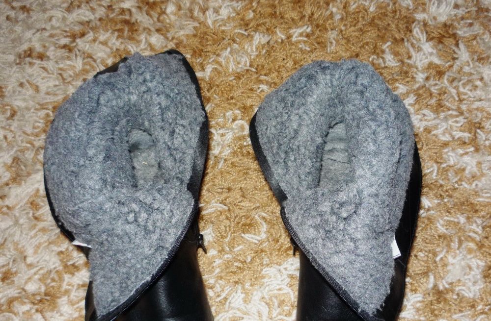 Зимние кожаные сапоги, сапожки , ботинки.