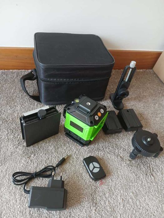 Nível Laser 8 Linhas Verdes | 360° | Alta Precisão (NOVO)