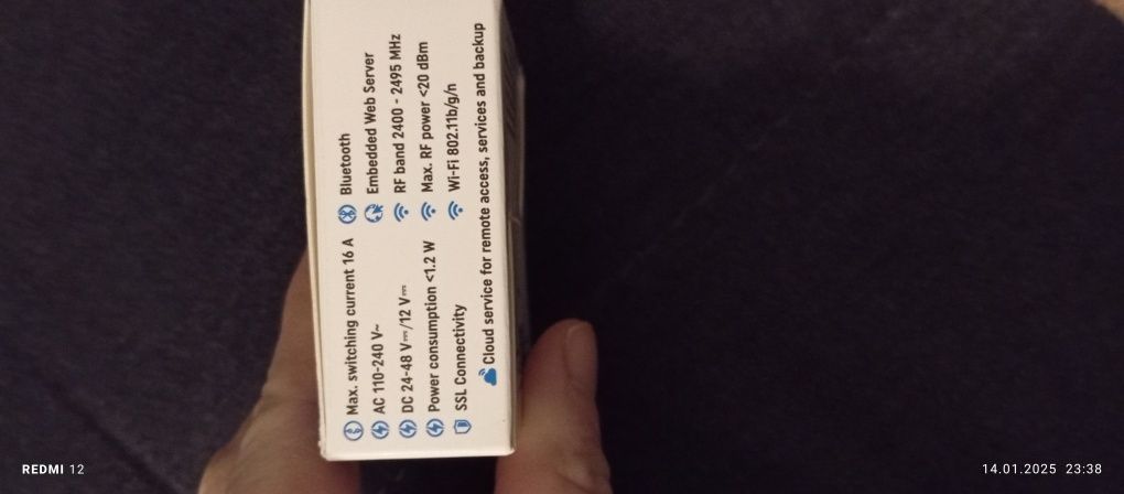 Przekaźnik bezpotencjałowy Shelly Plus 1 WIFI