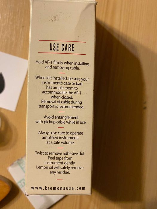 KNA Pickup AP1 przetwornik transducer piezo gitara ukulele skrzypce