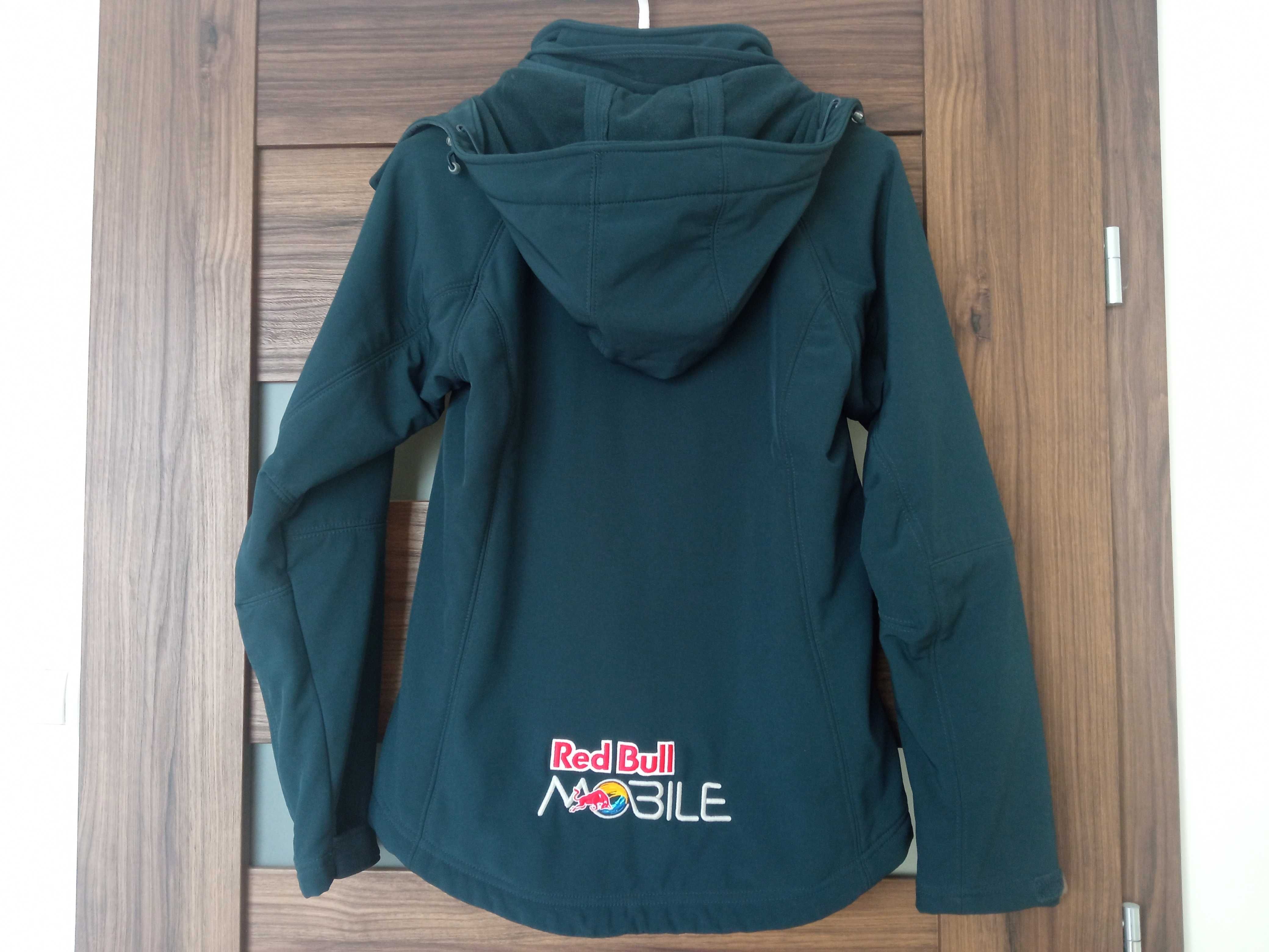 Kurtka damska Softshell Red Bull Mobile 36 S granatowa z kapturem