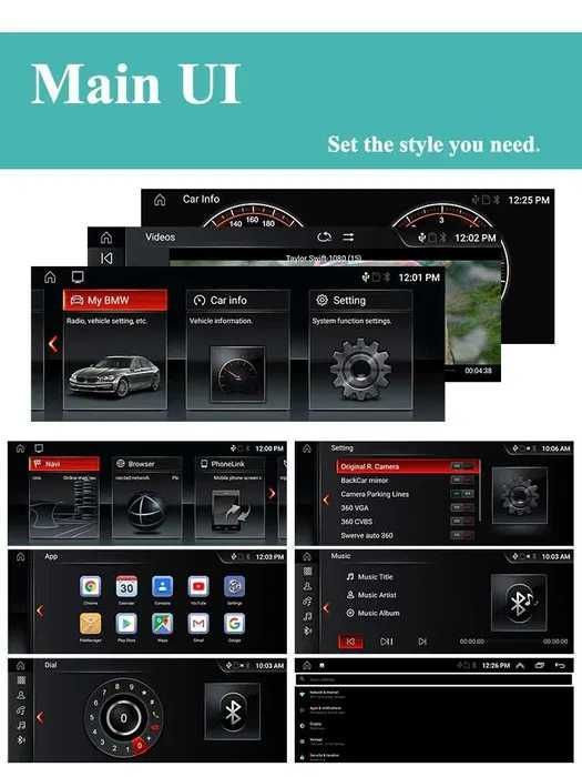 Radio 2din Android 13 BMW F30, F31, F34, F20, F21, F32, F33, F36