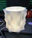 Lampa biała lampka nocna druk 3D wydrukowana lampa PLA