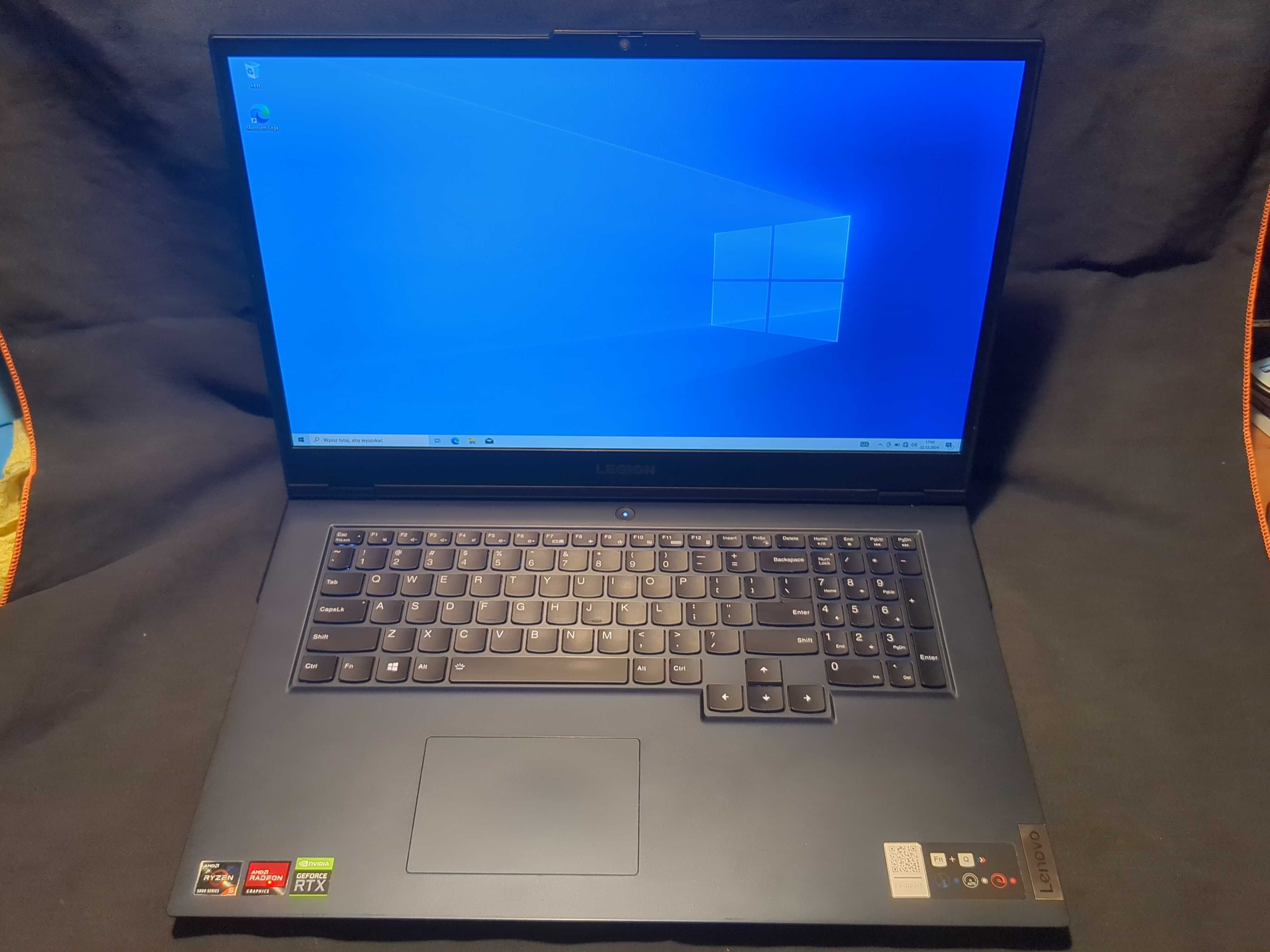 Lenovo Legion 5 17ACH6H 17 cali Ryzen 5600H RTX3050 Win10 512GB 144Hz