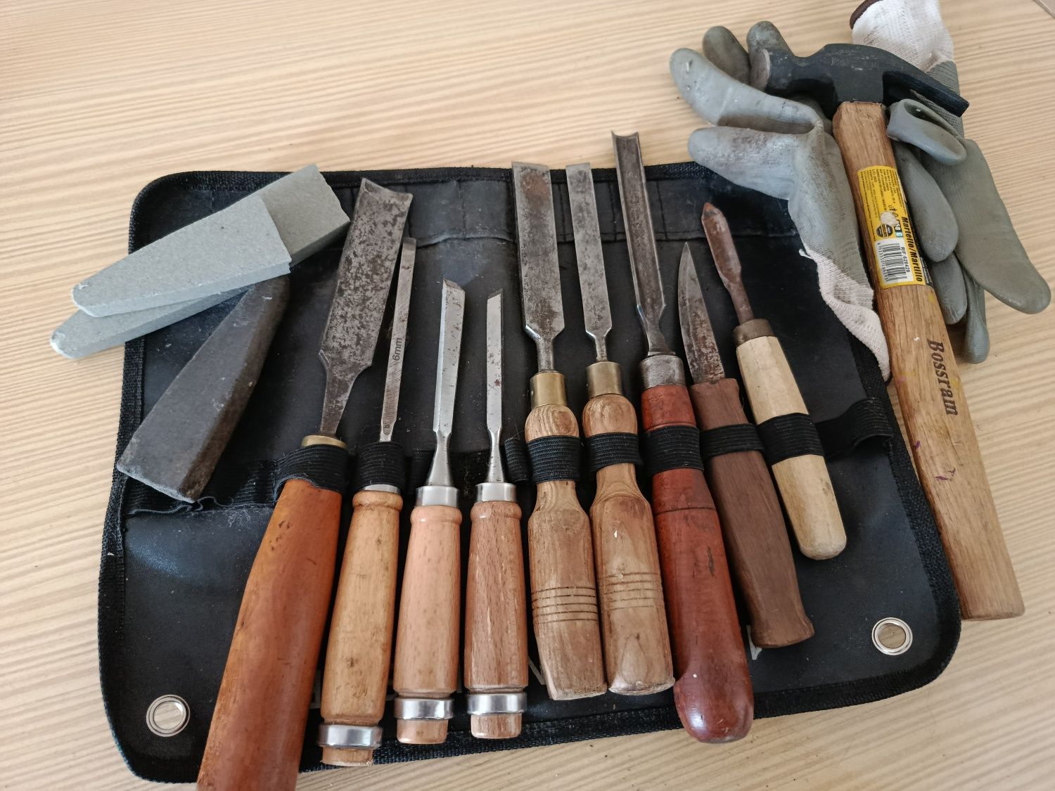 Conjunto goivas e formões
