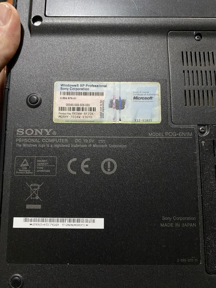 ноутбук Sony PCG-6N1M 13"/ на відновлення! N1153