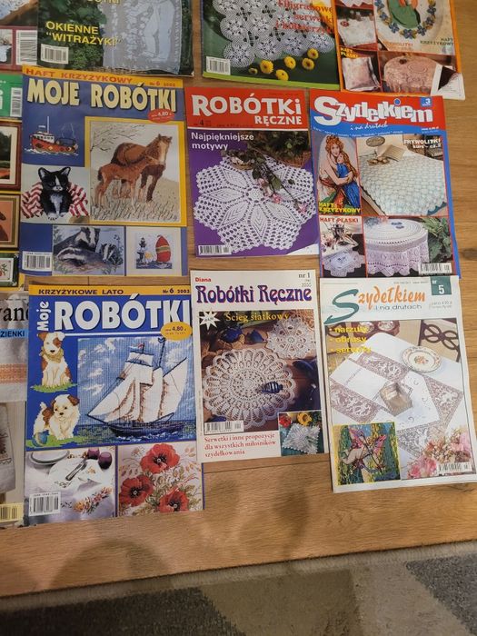 Gazety 1999 - 2004 o haftowaniu, szydełkowaniu i robieniu na drutach
