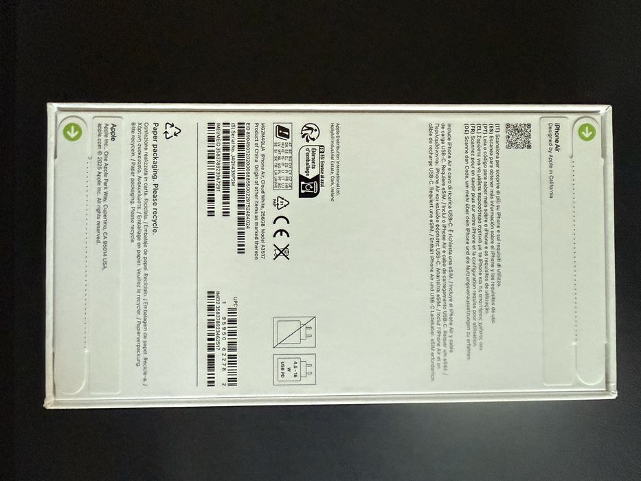 Apple Iphone Air 256gb Selado