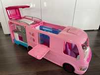 Kamper Barbie dla lalek, duży różowy
