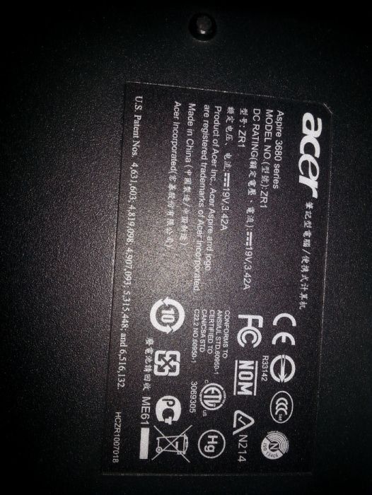 portátil peças acer expire 3860