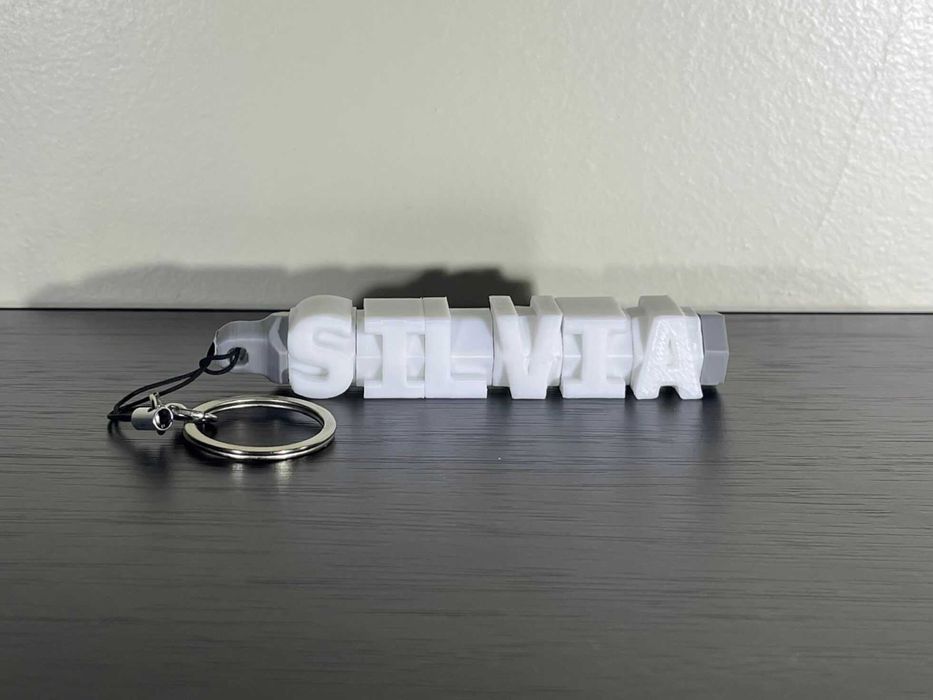 Porta-chaves Personalizado em Impressão 3D – Com o teu nome!