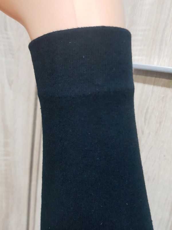 Bawełniane legginsy czarne grube r. XS-S