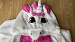 Strój, onesie, kigurumi kostium biało różowy jednorożec rozmiar L
