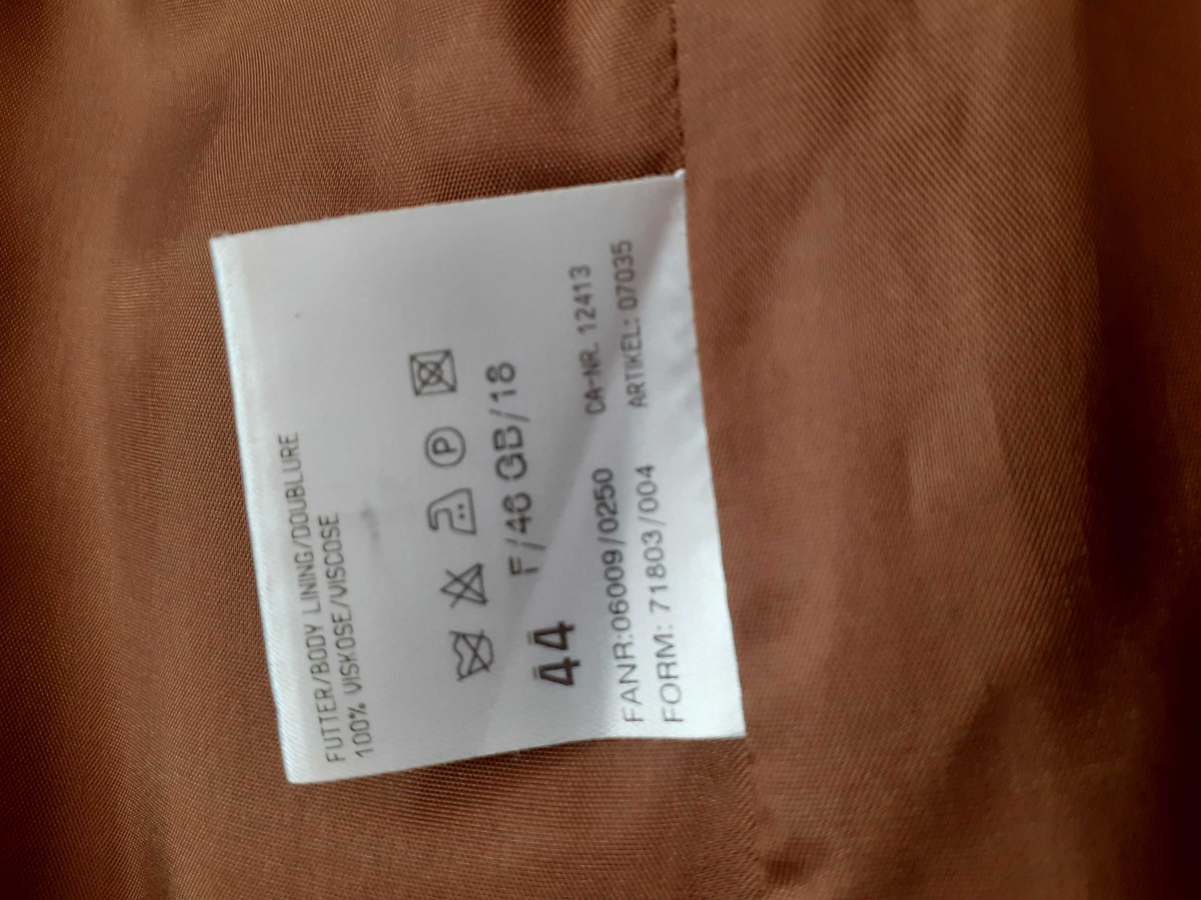 Marynarka żakiet r.44 46 48 brąz jesienna