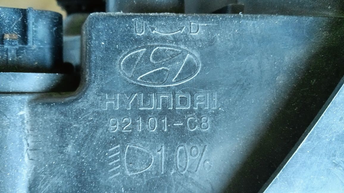 Ótica Hyundai i20 farol óptica 2016