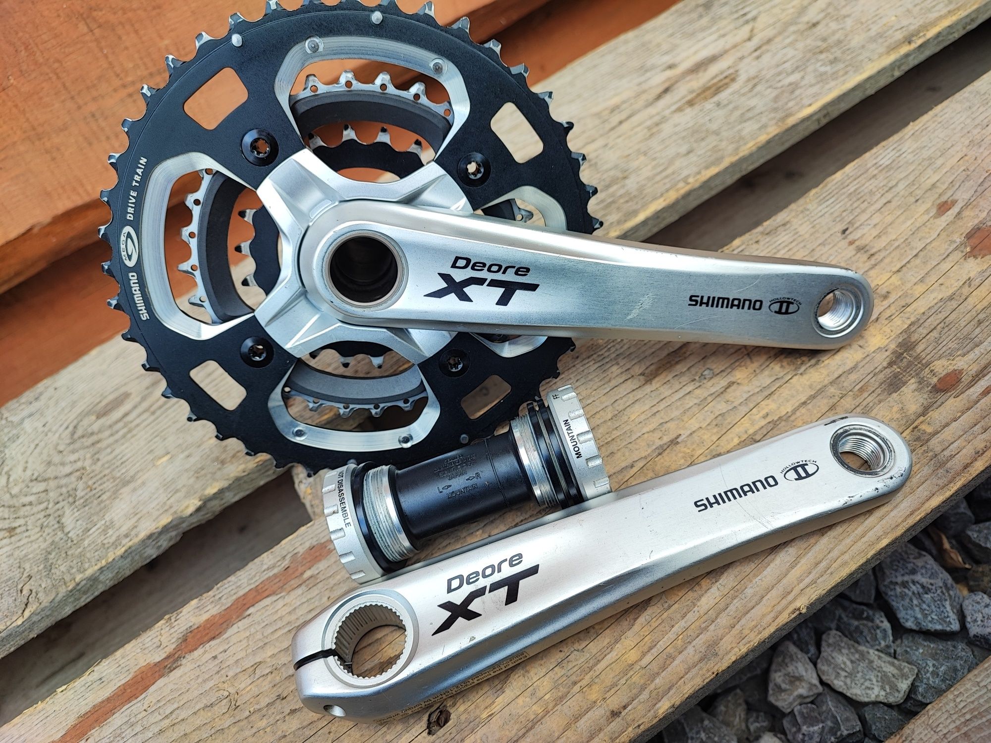 Korba rowerowa Shimano Deore XT M770 175mm Hollowtech 2 Retro MTB