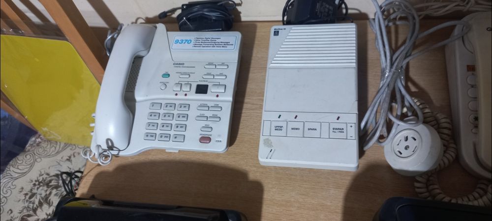 Телефони стаціонарні, дискові/кнопкові/автовідповідач/факс/трубка мт17