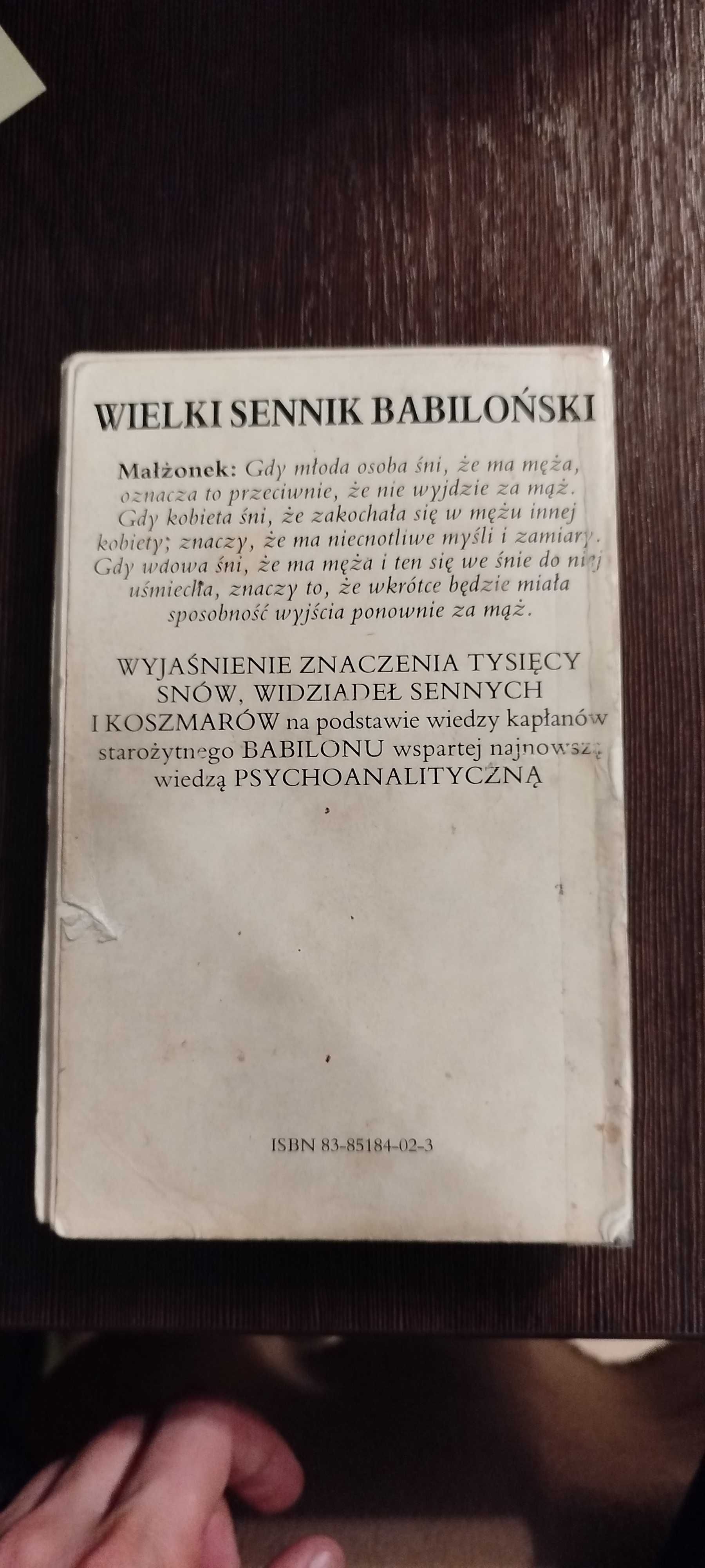 Książka Wielki Sennik Babiloński