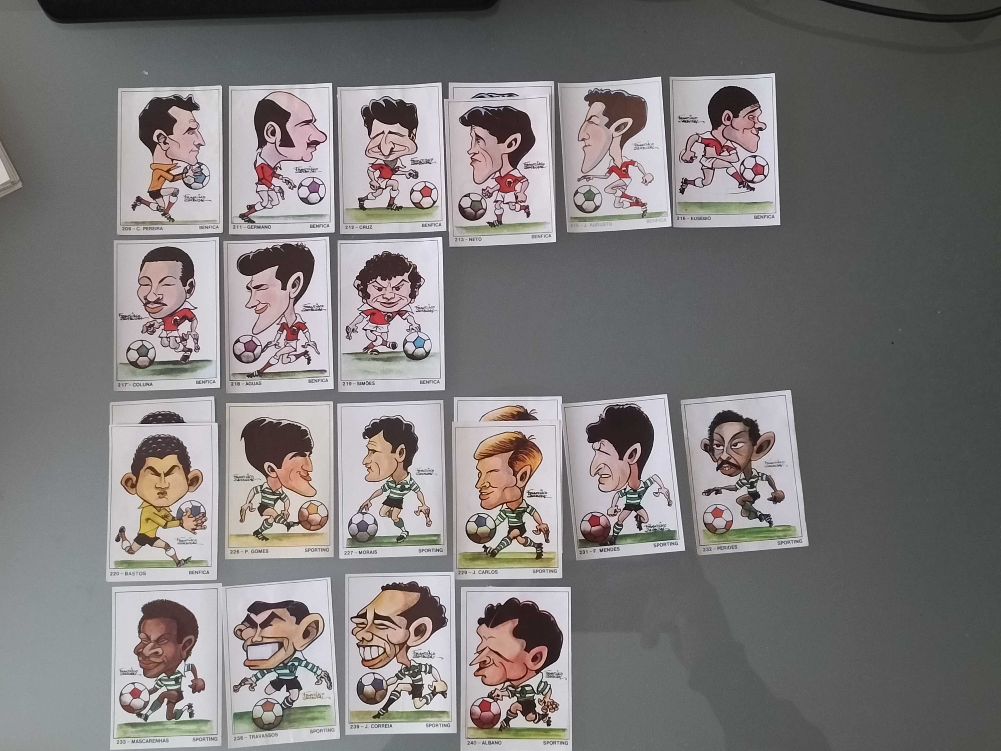 Lotes de Cromos "Idolos de Portugal 80-81"