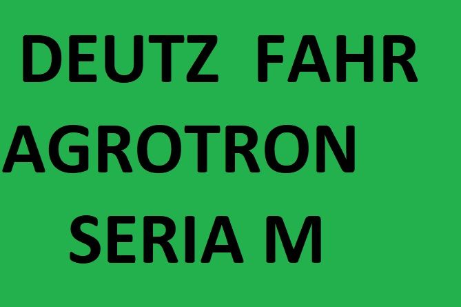 DEUTZ FAHR Agrotron serii M 410, 420 Instrukcje obsługi J POL!