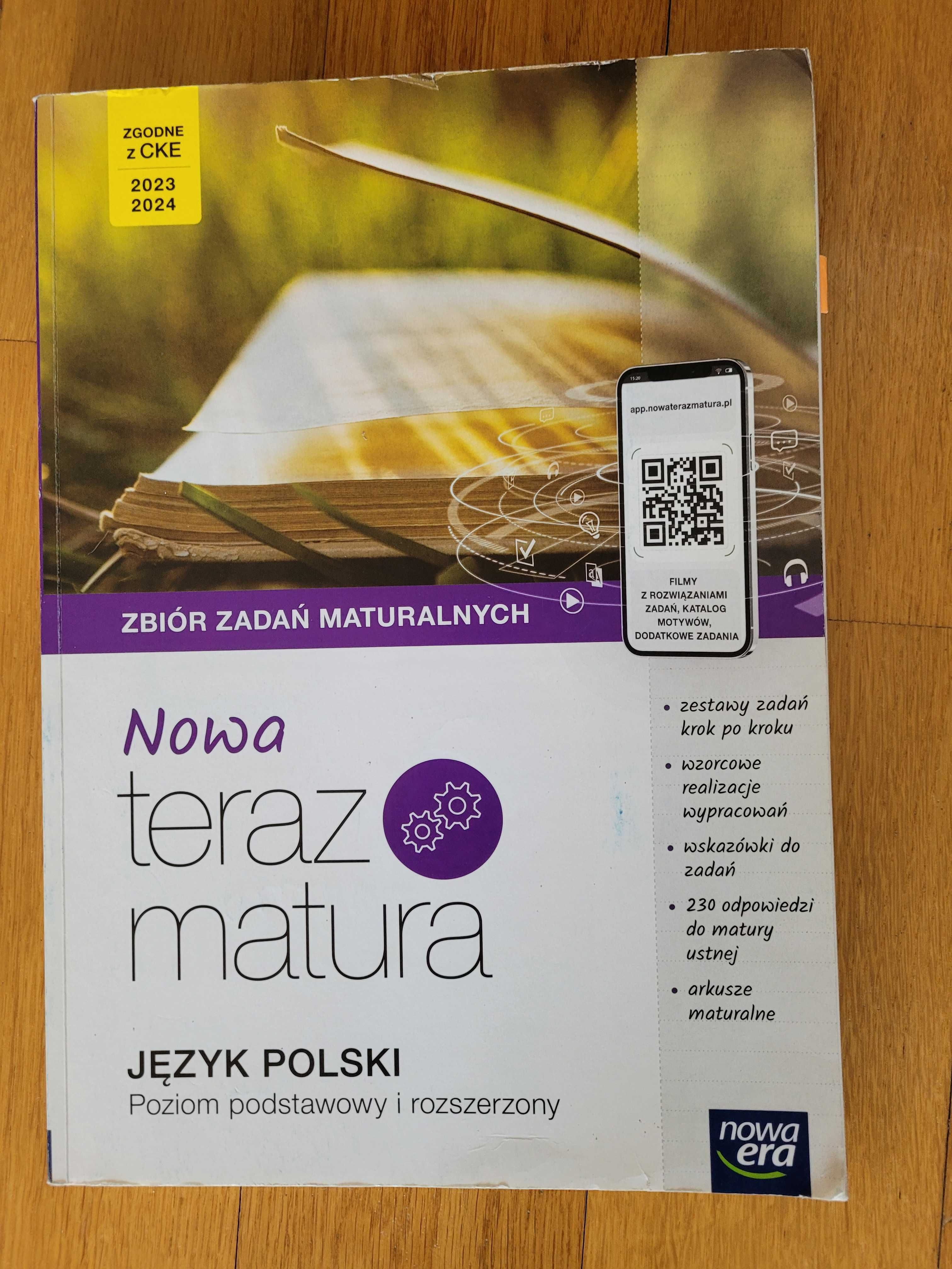 Teraz matura język polski podstawa rozszerzenie Nowa Era zadania