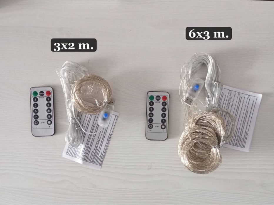 Гирлянда штора 3×2м та 6×3м (нові)