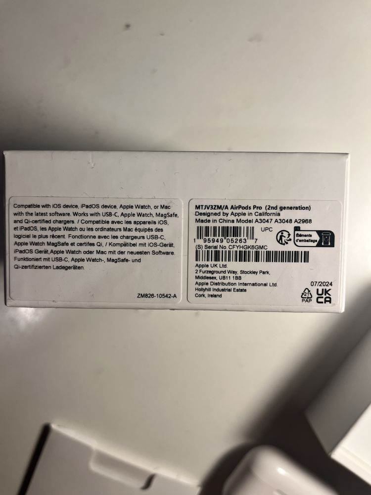 Air pods pro 2 generacja, wersja z wejsciem typu C