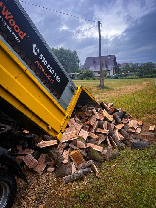 Drewno kominkowe opałowe DĄB BUK BRZOZA SOSNA OLCHA Transport PSZCZYNA
