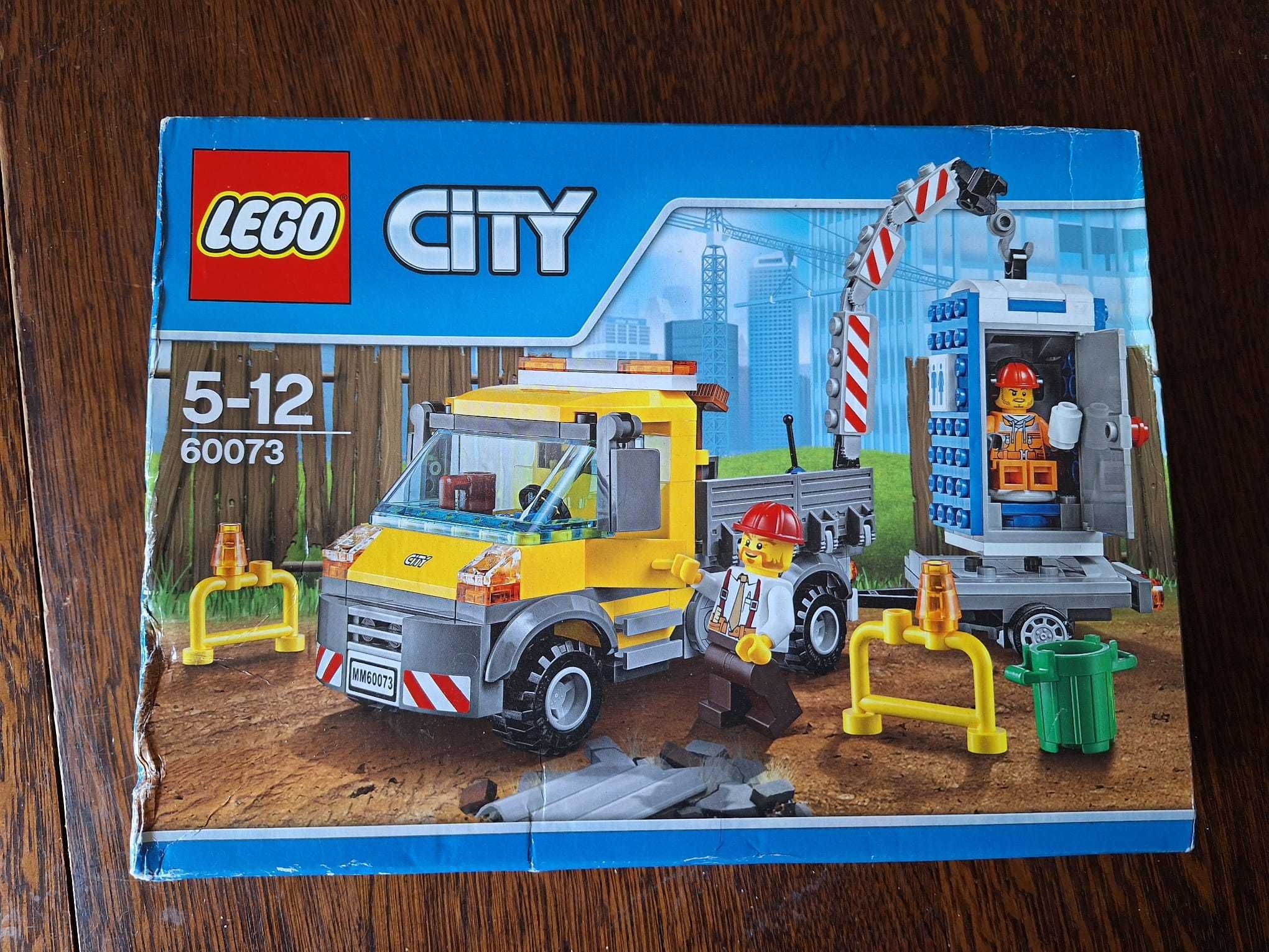 UNIKAT! Lego City 60073 Wóz techniczny Toi-Toi, 5-12 NOWE opak. wgniec