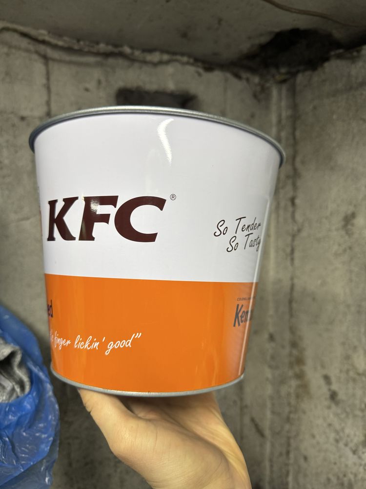 Kubełek KFC Metalowy Oryginalny