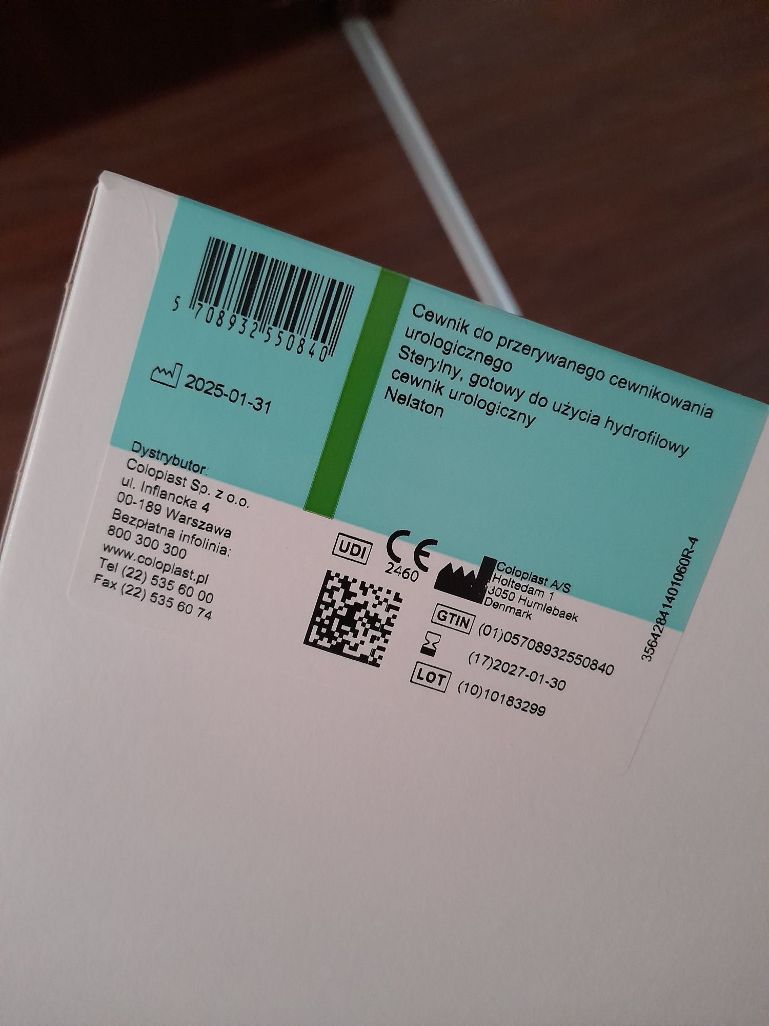 Cewniki urologiczne hydrofilowe Nelaton roz.14 męskie, nowe