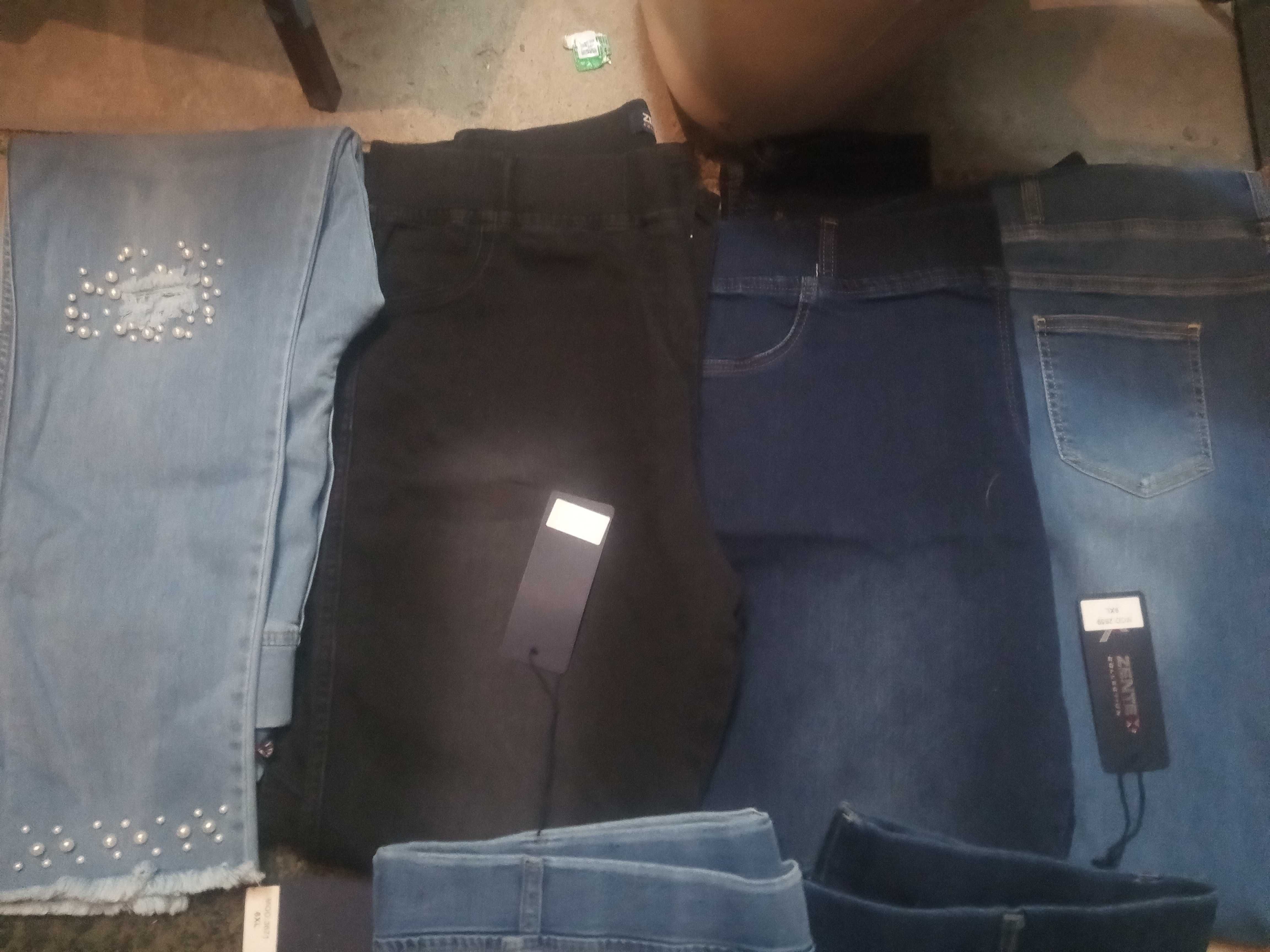 Spodnie Zentex wysoki stan tureckie wyprzedaż od 6 xl rozciągliwe