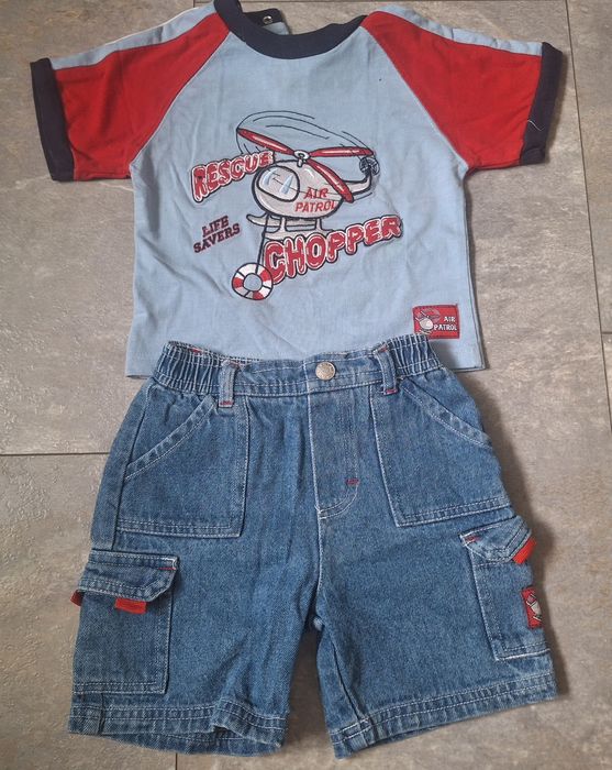 Letni zestaw dla chłopczyka 74-80