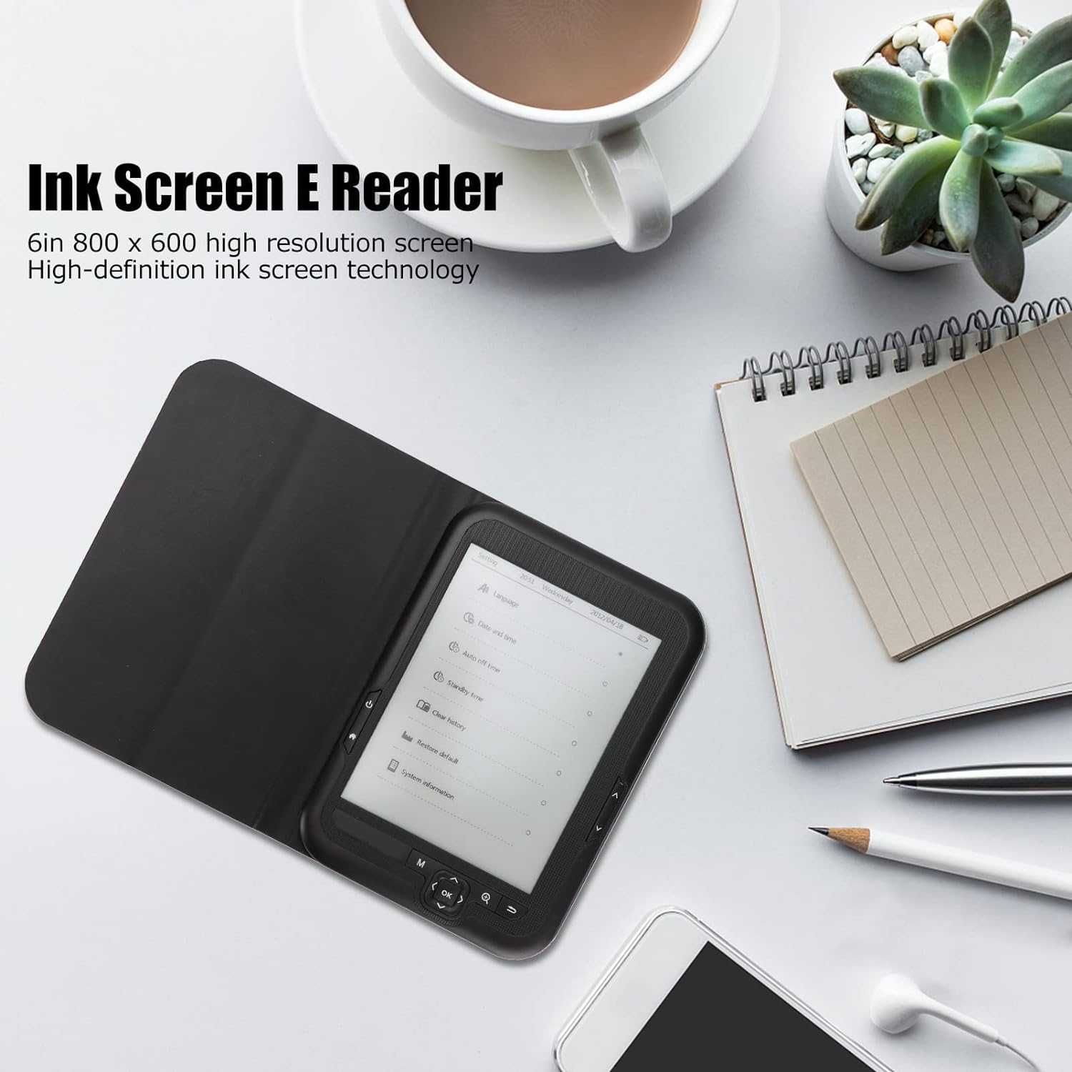 Czytnik ebooków ebook reader 6" 8GB ekran atramentowy